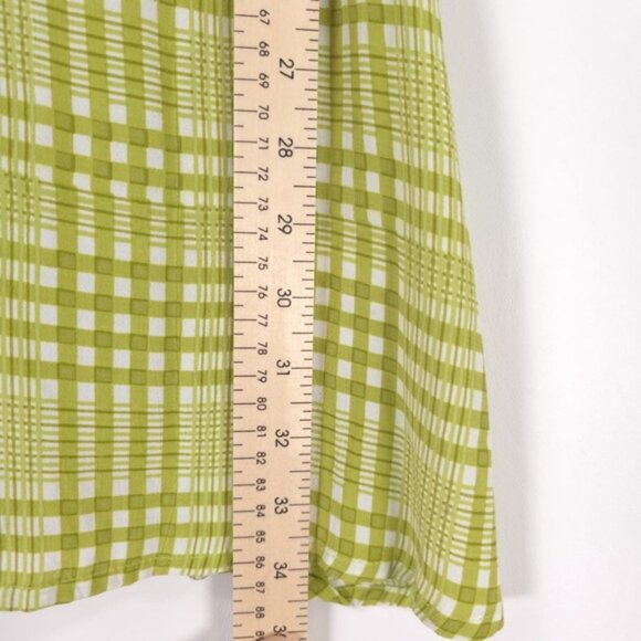 NWT FAITHFULL THE BRAND Imogen Mini Dress Djerra Check Lime FF1621-DCL SMALL - Picture 9 of 14